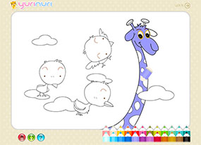 儿童简笔画填色flash动画